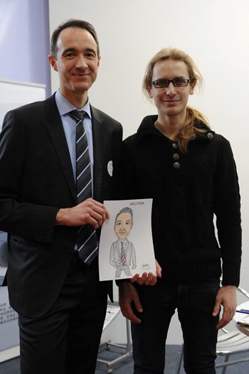 Arnaud with designer